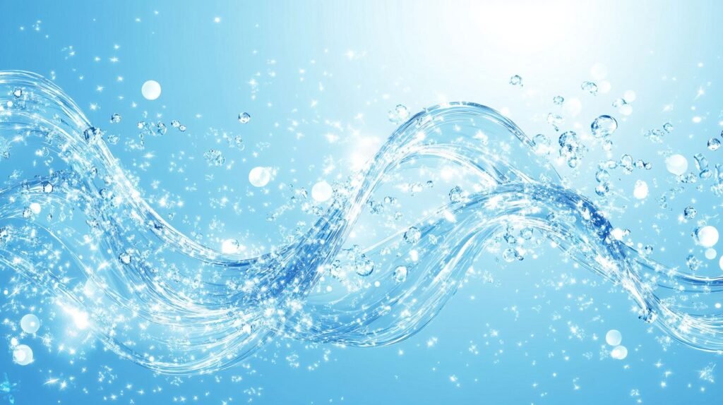 Glass of tap water showing residual chlorine content